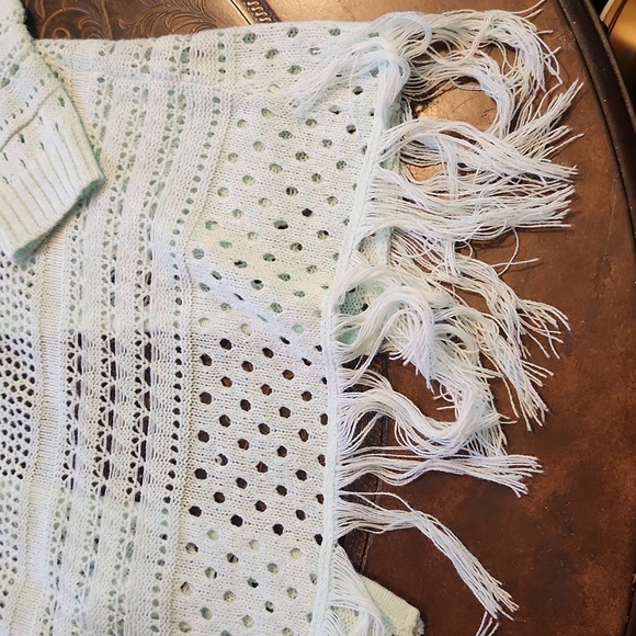 Introspect Pale Green Sweater Sz M - Picture 8 of 8